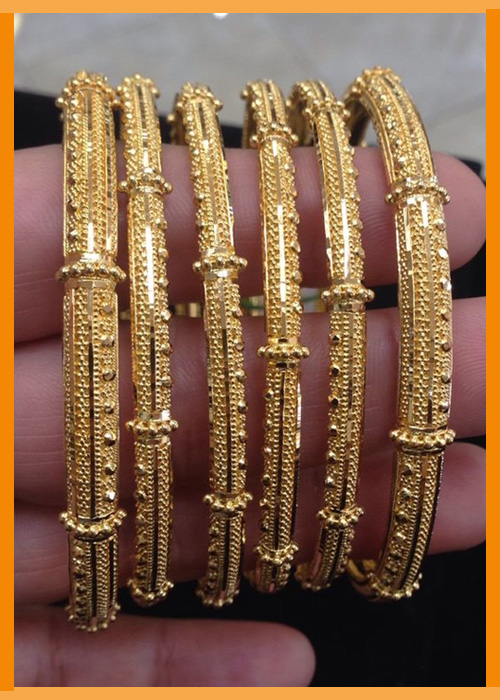 Set OF 6 Daily Wear Gold Bangles