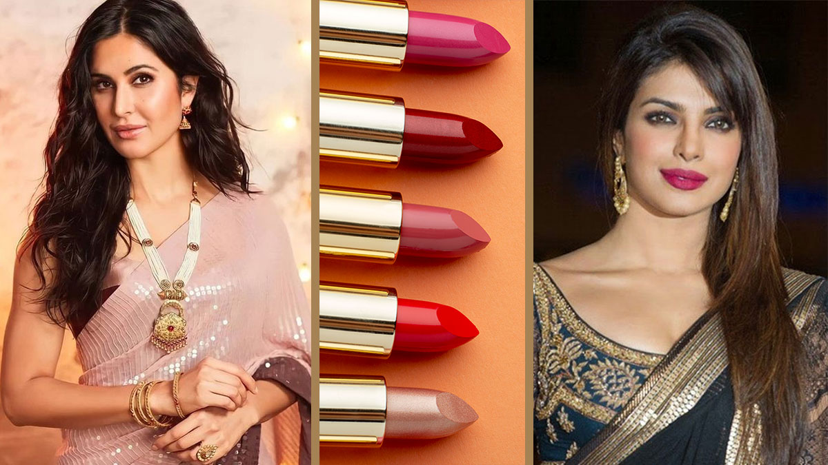 lipstick shade will go well with any party wear saree