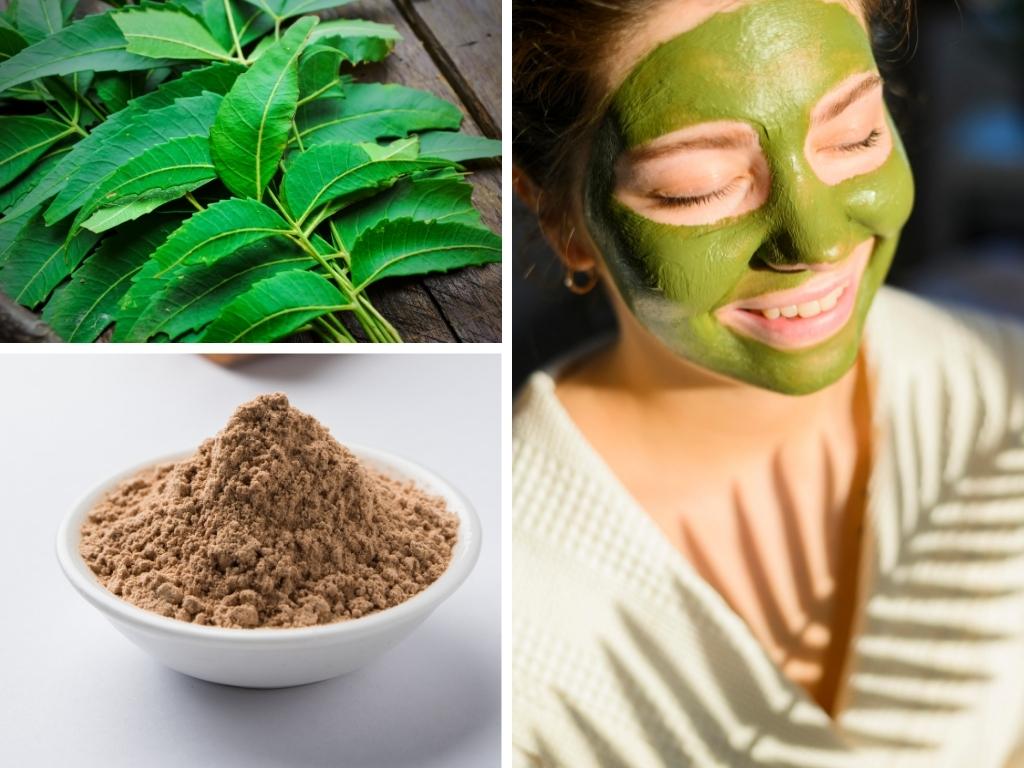 neem leaf chandan powder face pack