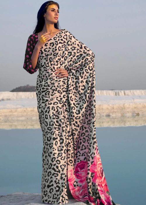 10 Leopard Print Saree