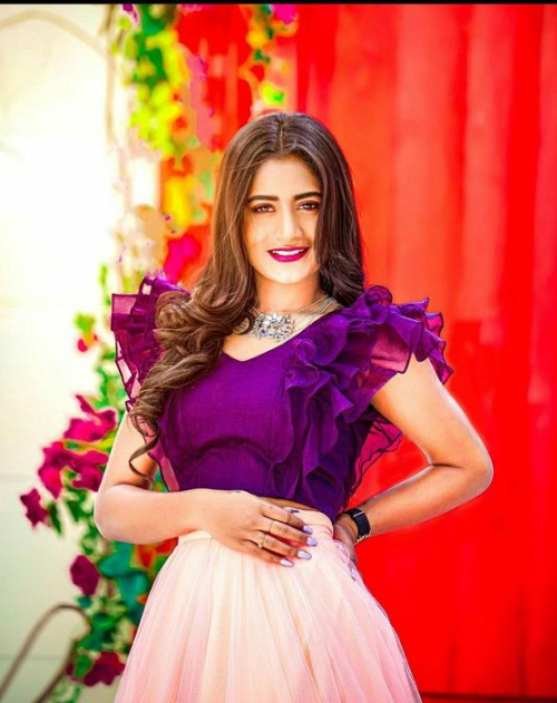 Satin Frill Blouse
