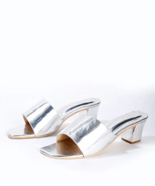 13 Silver Mettalic Sandals