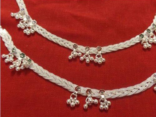 Daily Wear Silver Anklets