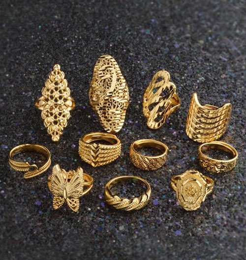Arabic Style Gold Ring