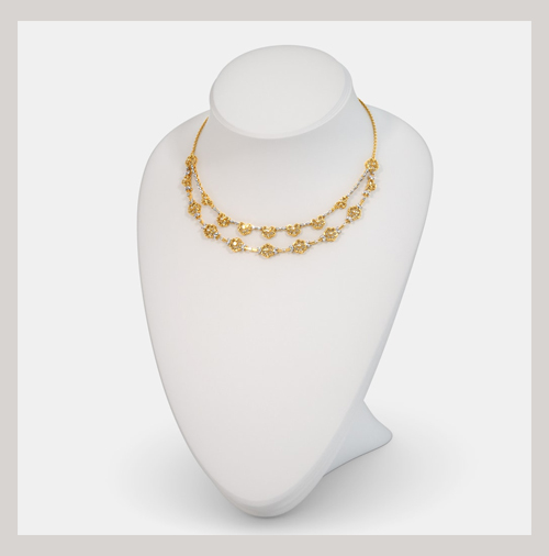 Gold And Diamond Gold Necklace