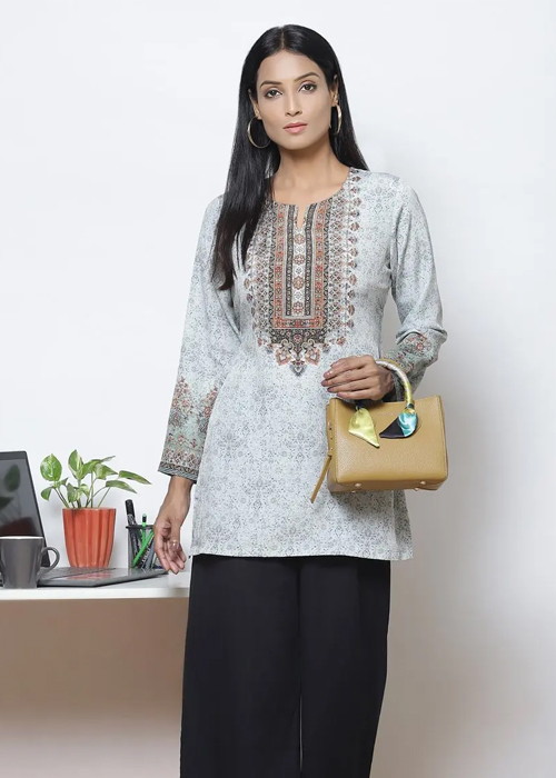 3 Grey Short Kurti