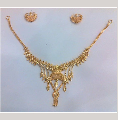 Long Gold Necklace Design