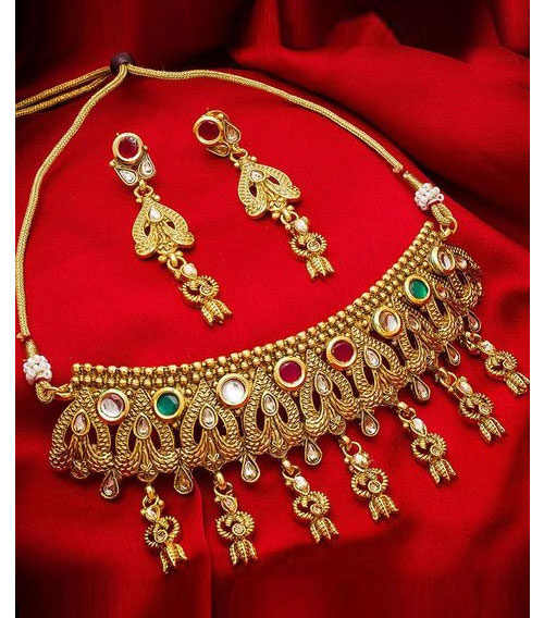 Meenakari Choker Necklace Design