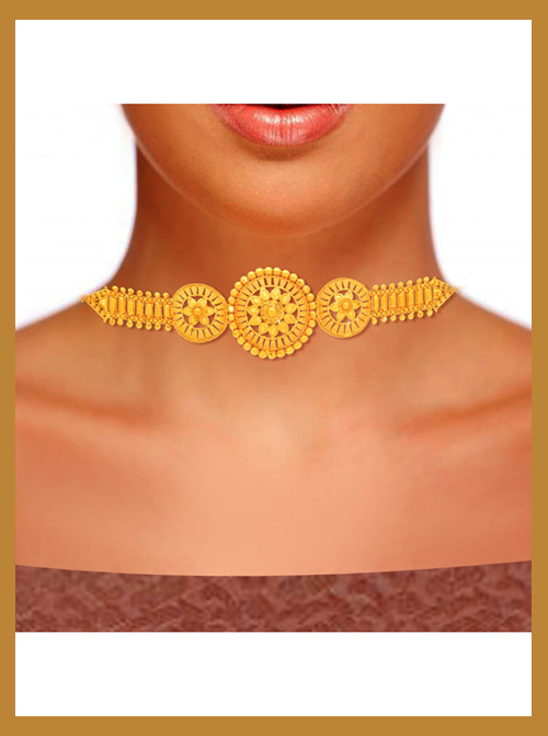 Tri Chakar Choker Necklace