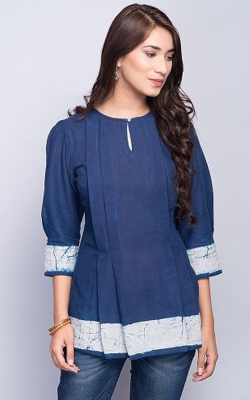 11 Three Fourth Sleeves Short Kurti Design