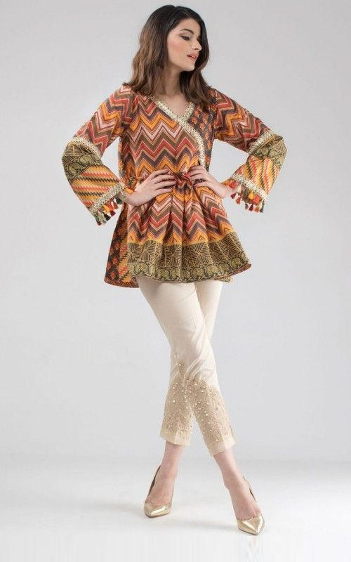 Angrakha Style Short Tunic