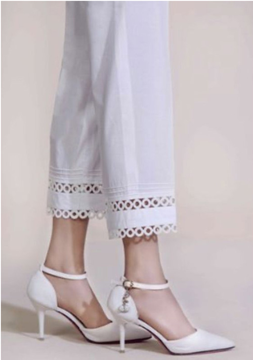 White Medium Length Heel