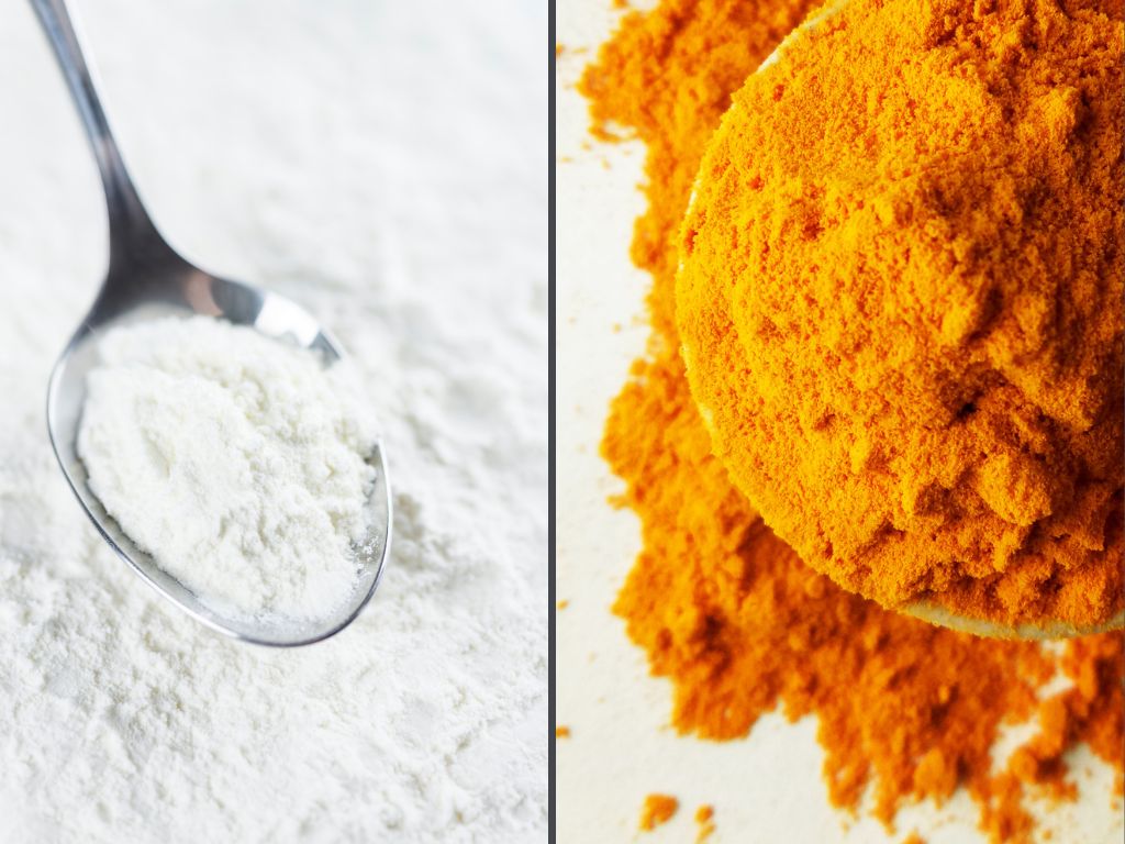 milk powder and turmeric