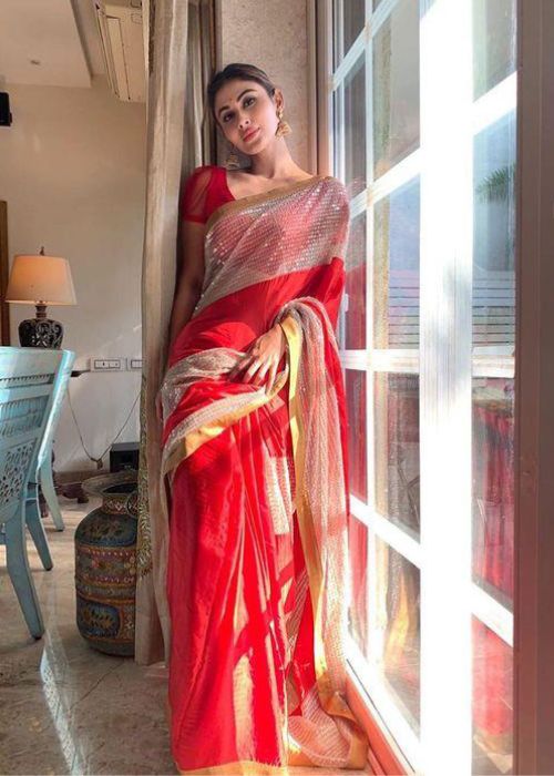 10 Mouni Roy In Half Saree