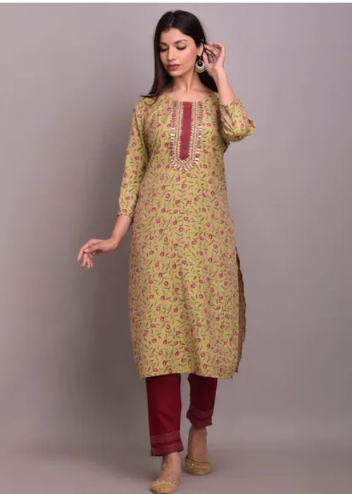 11 Floral Print Kurta Set