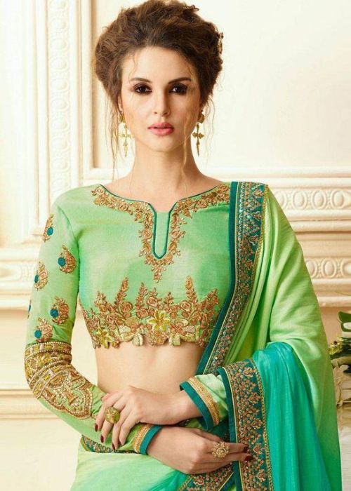 11 Light Green Blouse