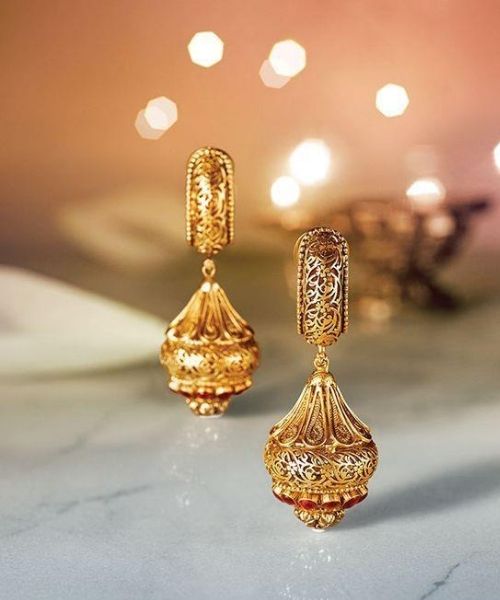 12 Beautiful Gold Short Jhumka 