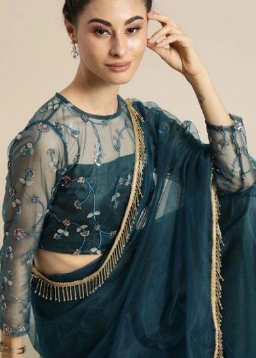 14 Full Sleeves Net Blouse