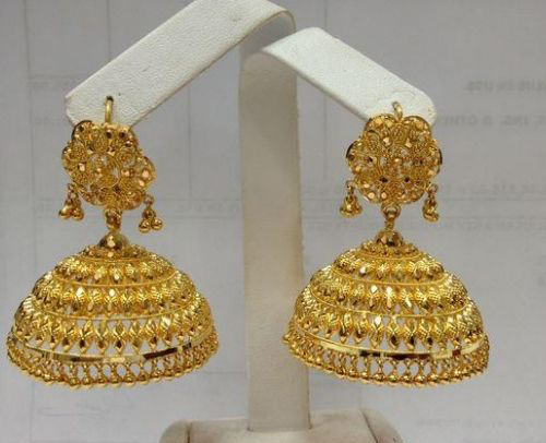 15 Light Weight Gold Jhumka 