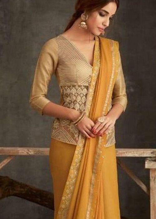 2 Long Length Blouse And Pallu