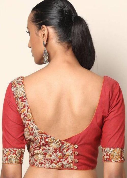 2 Red And Cream Patch Work