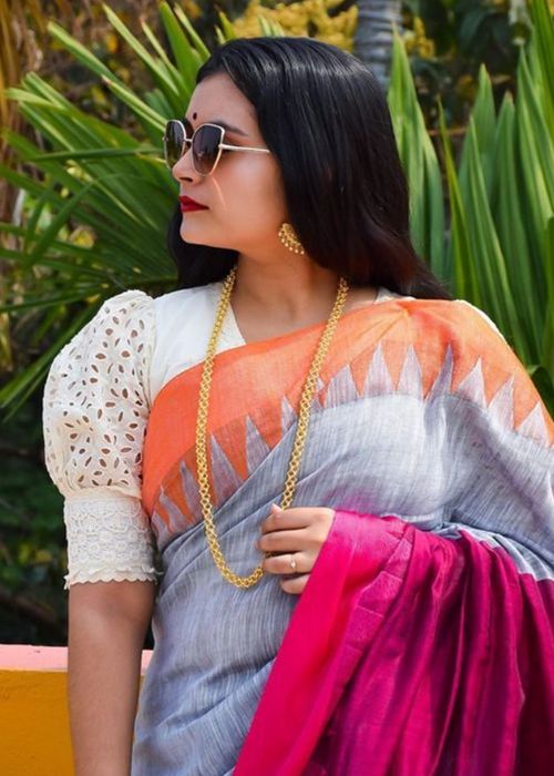 White Hakoba Blouse