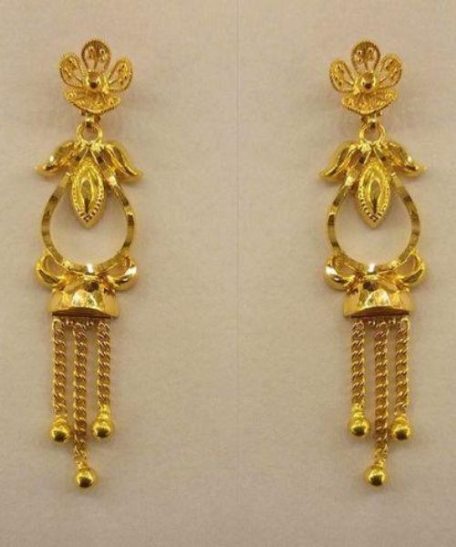 3 Dangle Gold Earring