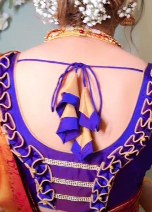 3 Dark Blue Blouse