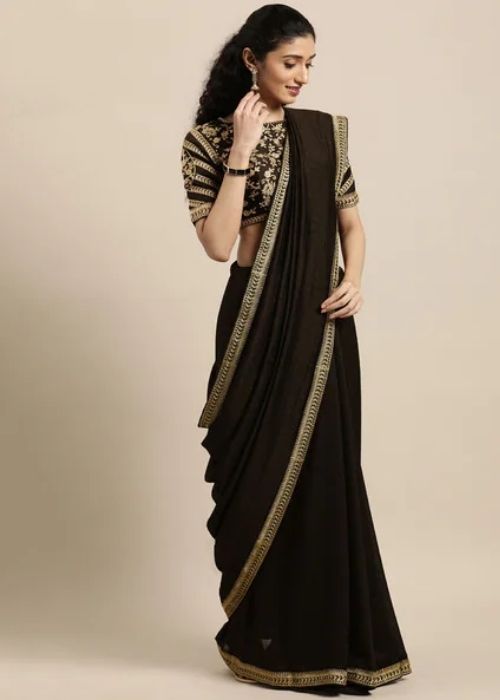 5 Black Saree