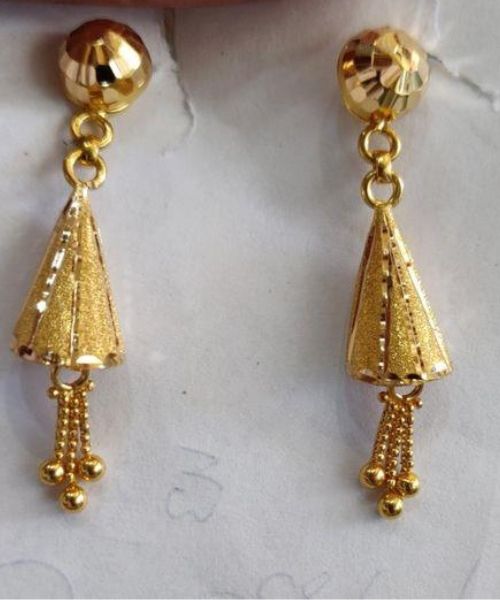 5 Triangle Shape Gold Earrings