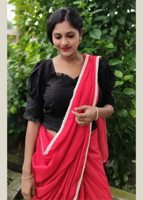 Black Hakoba Blouse