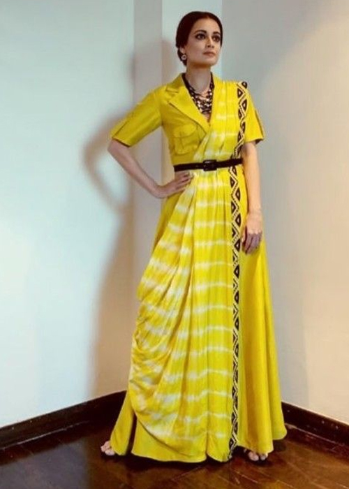  Lehnga Style Saree Drape