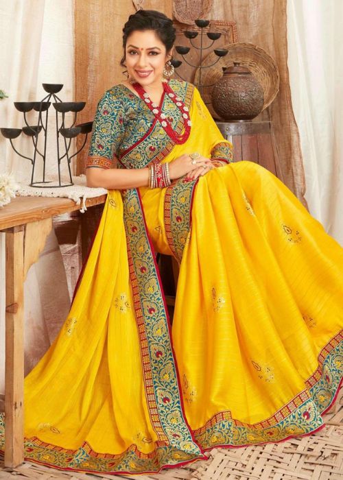 7 Rupali Ganguly In Yellow Saree