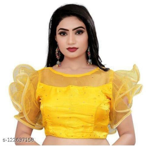 7 Yellow Net Blouse