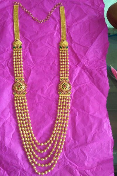 7. Meenakari Raani Haar Design
