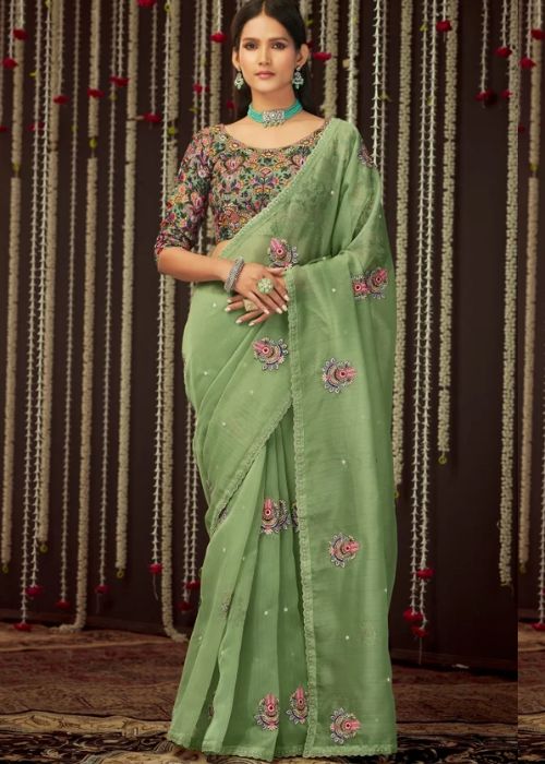 8 Embroidered Buta Saree