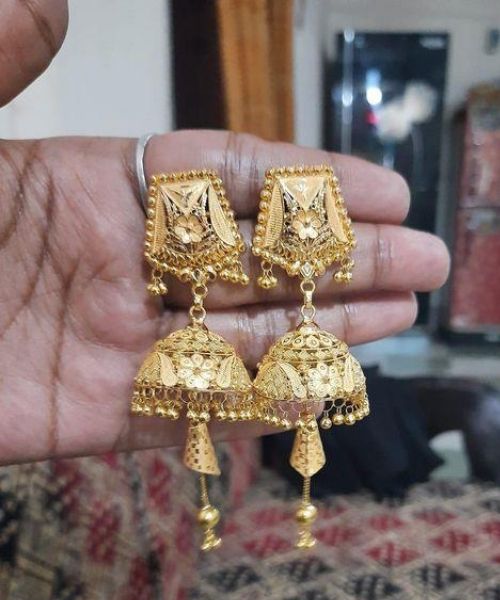 8 Modern Design Gold Jhumka