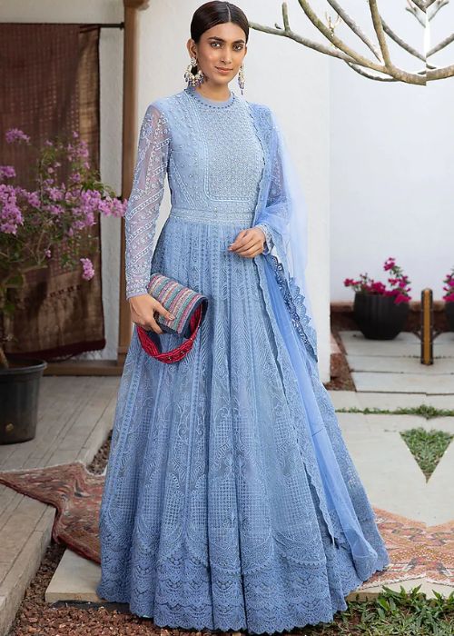 9 Light Blue Party Gown