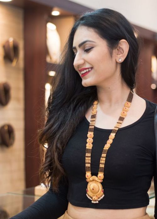 Long Circular Pendant Mangalsutra
