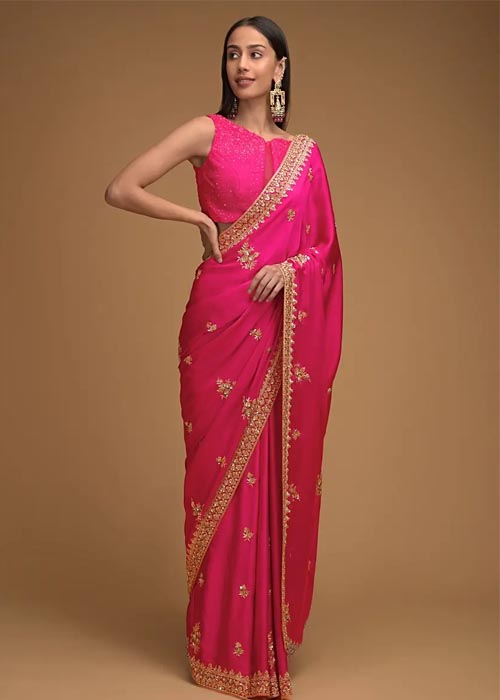 Rani Pink Saree