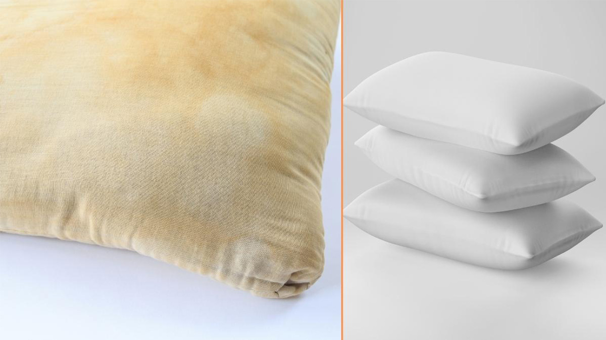 how to clean dirty pillow tips