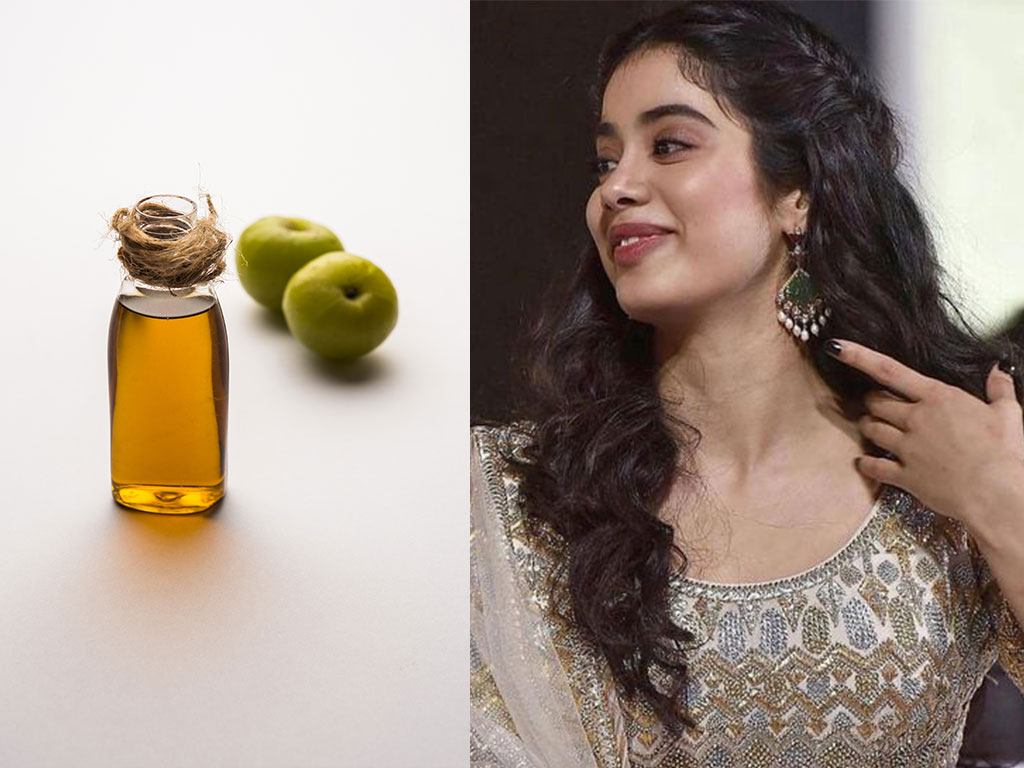 Janhvi Kapoor and amla oil
