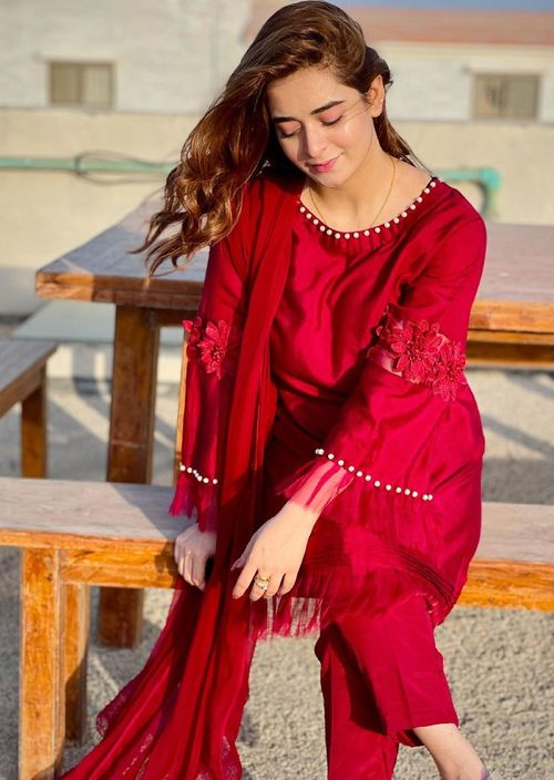 Beautiful Red Salwar Suit Set