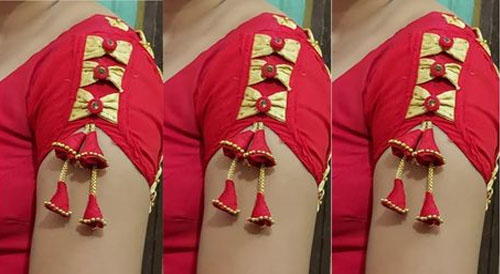 Bell Shape Latkan Sleeve Design