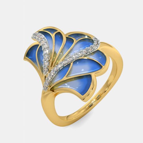 Blue Gold Ring