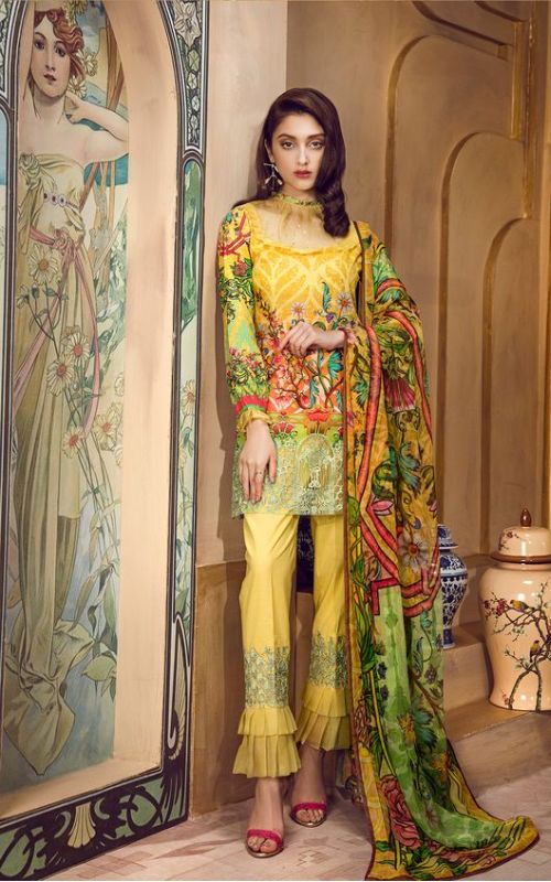 Cigarette Salwar With Layering