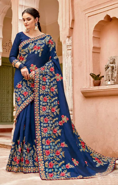 Designer Embroidered Saree
