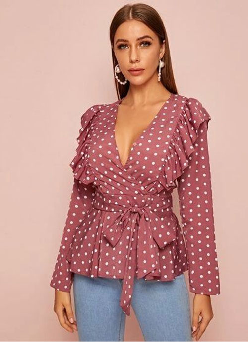 Dot Printed Top