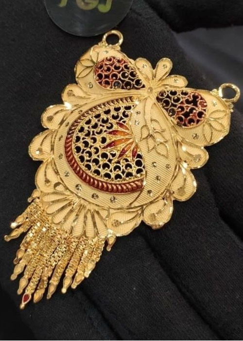 Gold pendant for Mangalsutra Design 2