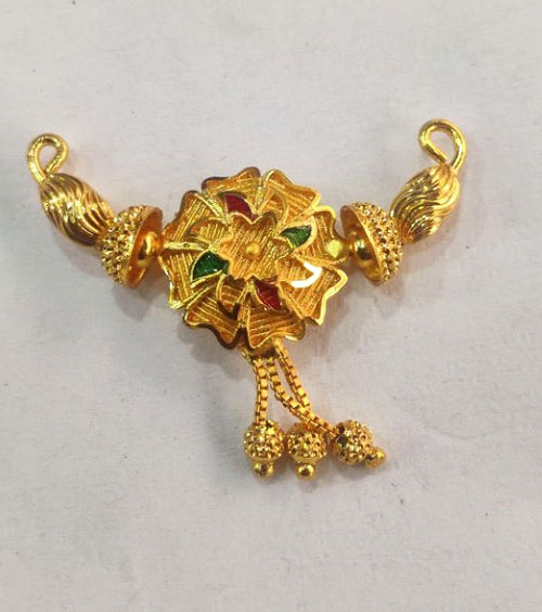 Gold pendant for Mangalsutra Design 13